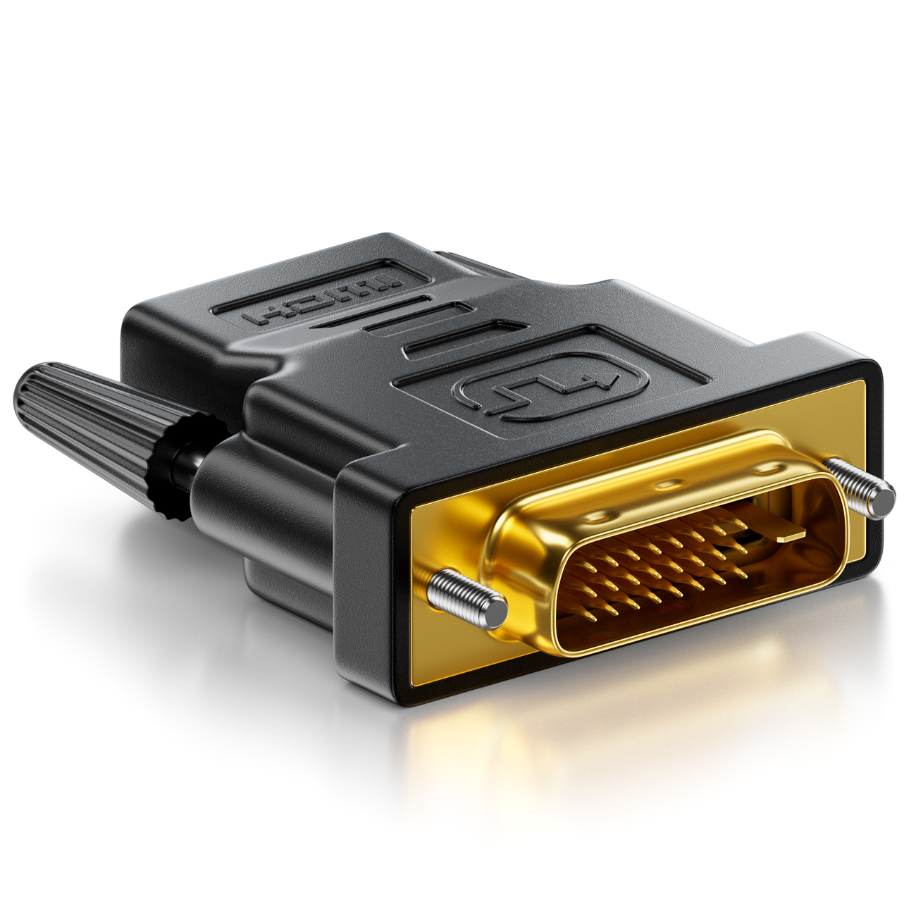Câble Adaptateur deleyCON 0,5m Câble HDMI vers DVI 3D Ready 1080p Full HD DVI-D DVI-I HDMI vers DVI 19 Broches 18+1 