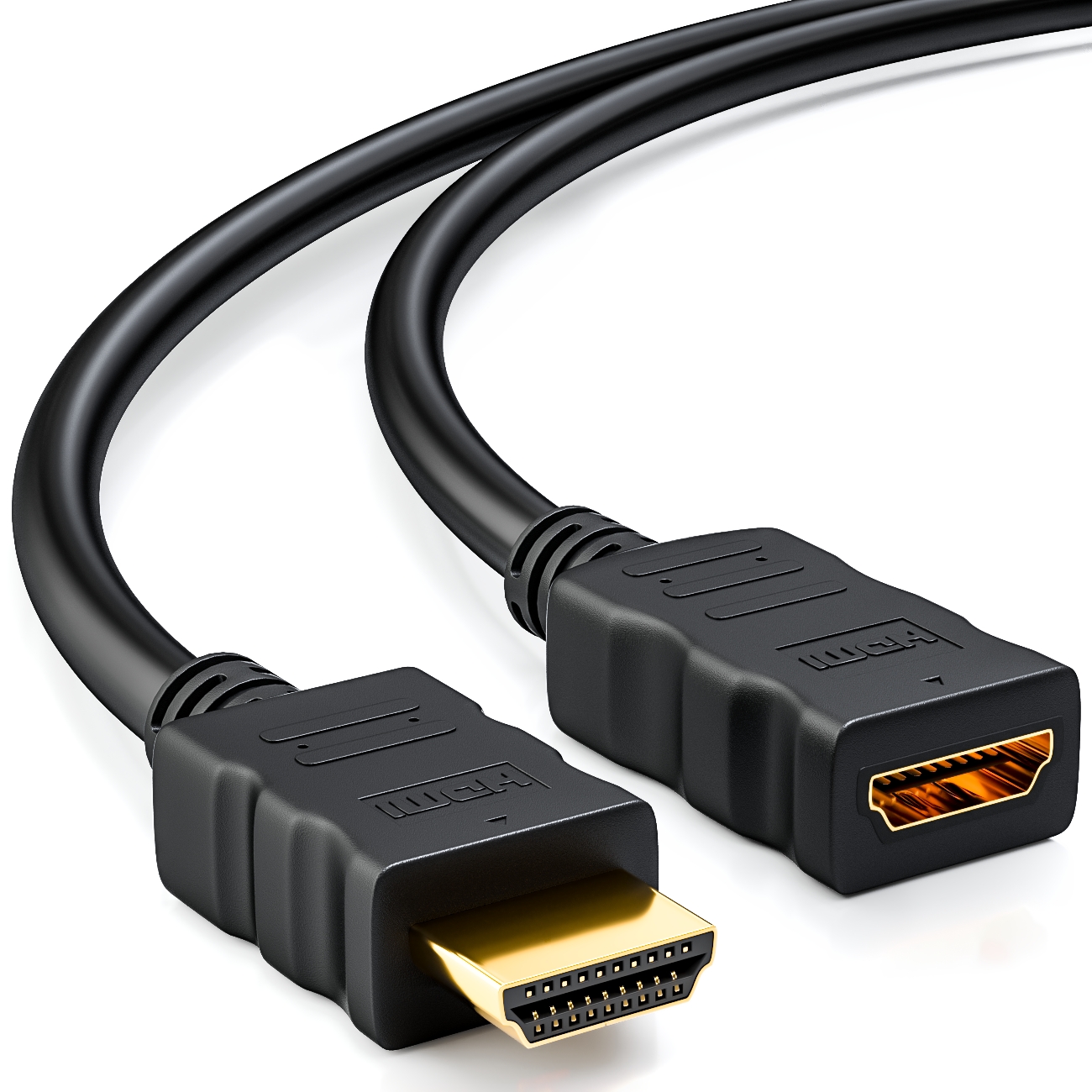 ARC 1080p 3D 4K 25m aktives HDMI Kabel mit Verstärker Ethernet  deleyCON 