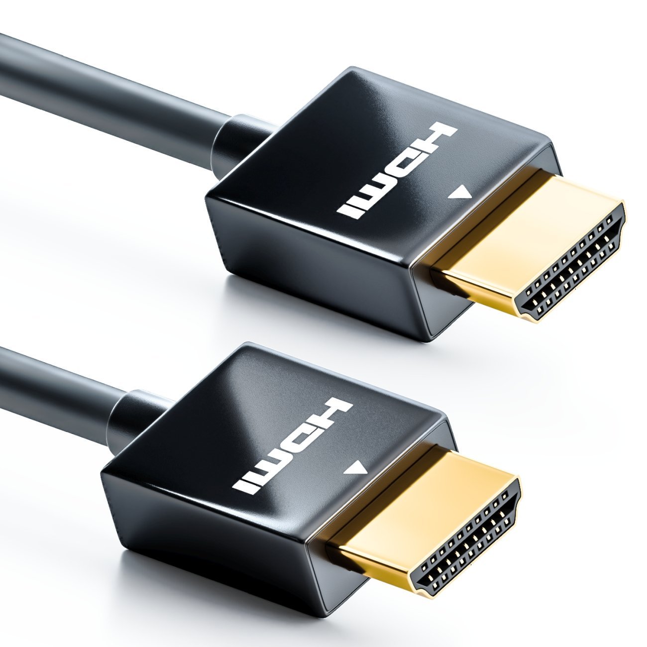 tijger Festival Omleiding deleyCON HDMI Kabel - SLIM - High Speed mit Ethernet - SUPER flexibel -  Schwarz - deleyCON