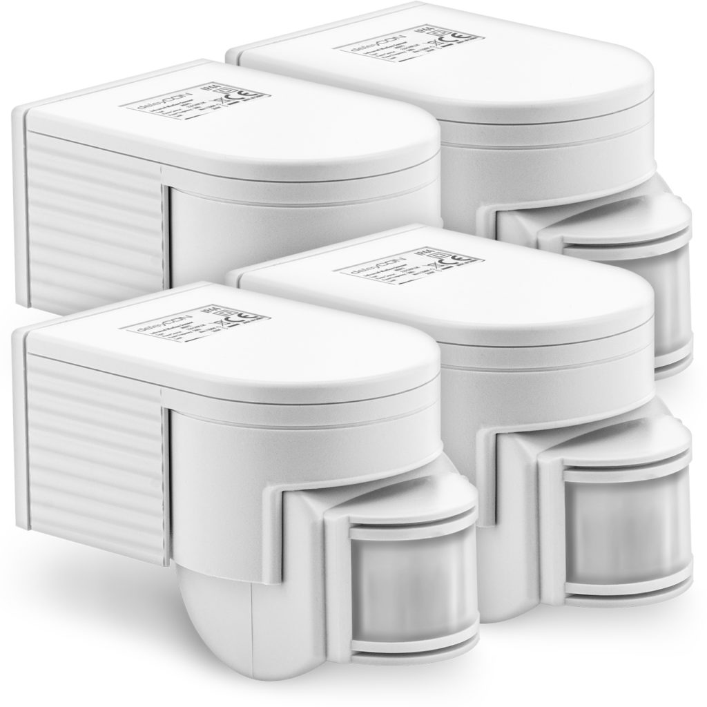 Bewegungsmelder Aufputz 180° - IP44 Für Innen & Außen Mit Dämmerungssensor