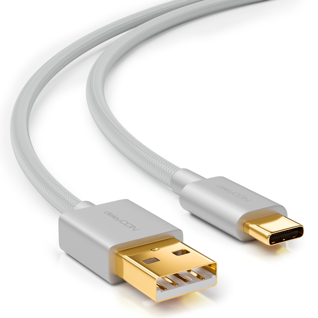 deleyCON Câble USB 2.0 USB C - Lightning 0.5 m