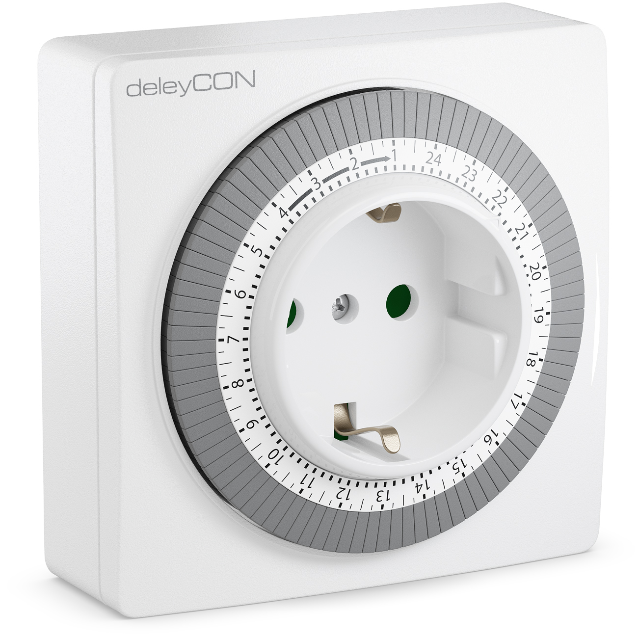 deleyCON Mechanische Zeitschaltuhr manuell einstellbar über