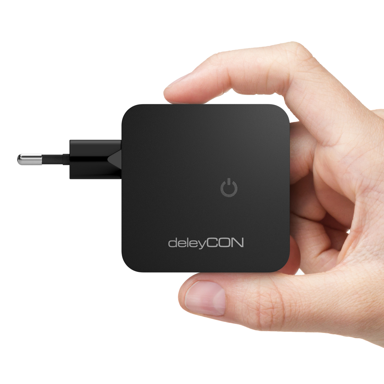 deleyCON Universal 2 Port USB Ladegerät Netzteil 2x USB Port Smart-Chip  Technologie 24W 4,8A - Schwarz & Weiß - deleyCON