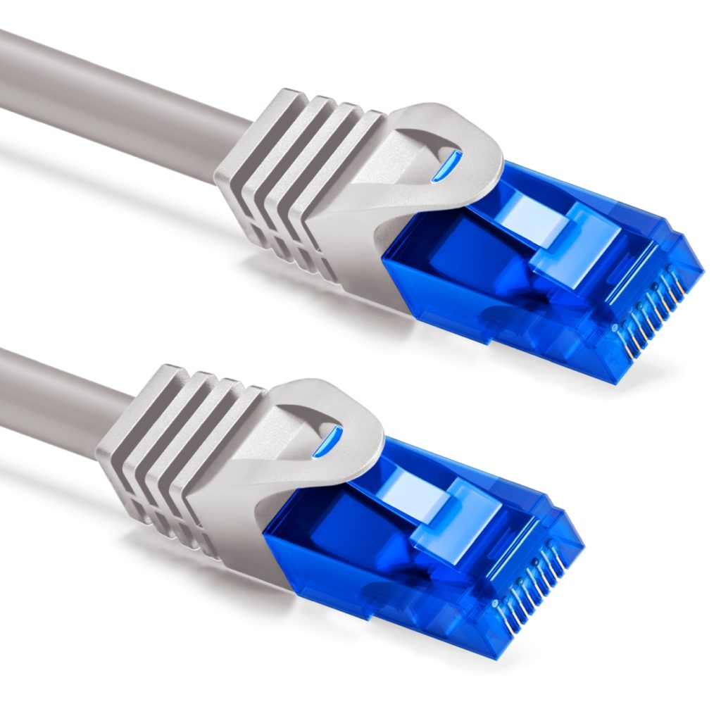 deleyCON CAT.6 Netzwerkkabel Patchkabel U/UTP Grau 13 Längen deleyCON