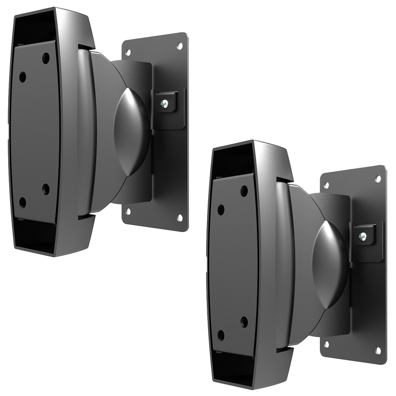 Weiß deleyCON Lautsprecher-Boxen Wandhalterung für SONOS Play 1 Schwenkbar Drehbar Neigbar Full-Motion Halterung Wand-Halter Multiroom Speaker 