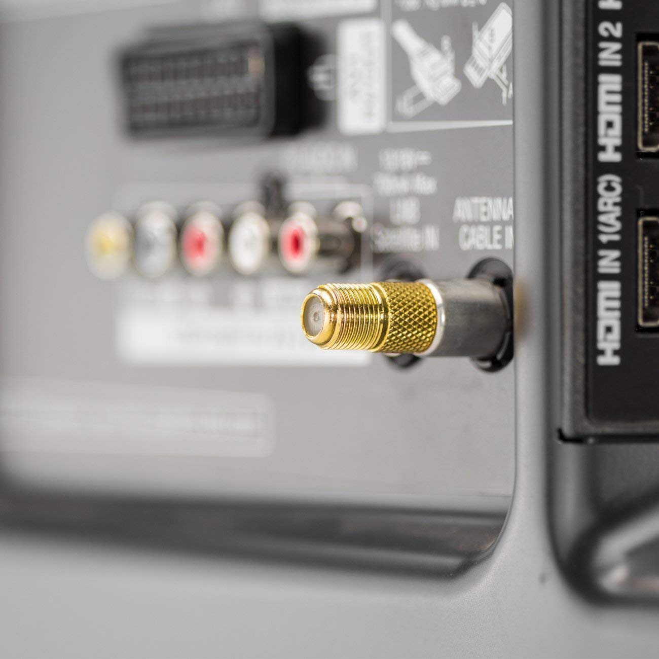 deleyCON SAT Adapter Set FStecker FKupplung KoaxKupplung FBuchse auf 1x IEC Antennenstecker