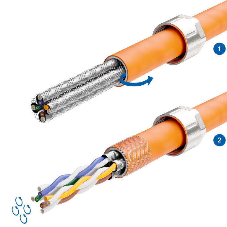 CAT 8 RJ45 Stecker - Werkzeuglose Installation Für High-Speed Netzwerk | 40 Gbit/s & 2000 MHz