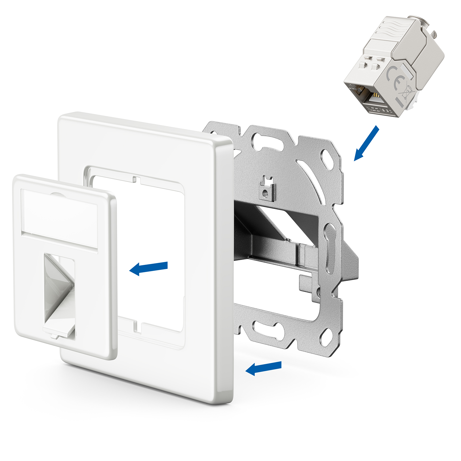 deleyCON 6 Pin PCI Express GPU Grafikkarte Strom Kabel Intern 30 cm - 18  AWG PSU PC Computer Netzteil Nylon Stromkabel Stromversorgung Stecker auf  Buchse - deleyCON